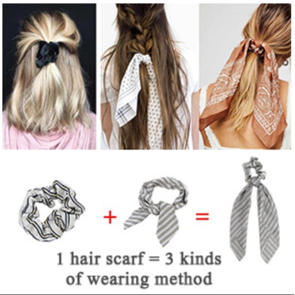12 Bow Hair Scrunchies 🎀 - Picture 5 of 6